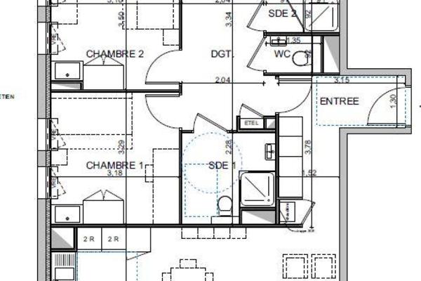Louer appartement 5 pièces de 93 m²