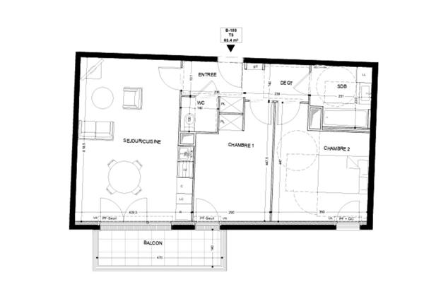 Appartement neuf 3 pièces à Ris-Orangis