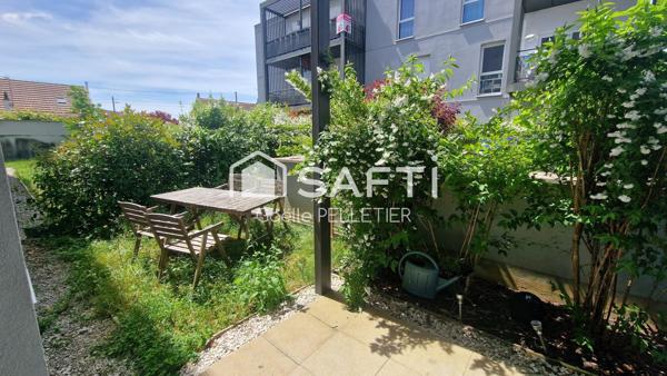 Appartement 2 pièces 45m2 avec terrasse,  jardin, garage et place de parking- La Butte