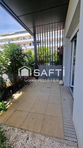 Appartement 2 pièces 45m2 avec terrasse,  jardin, garage et place de parking- La Butte