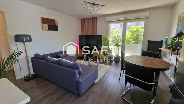 Appartement 2 pièces 45m2 avec terrasse,  jardin, garage et place de parking- La Butte