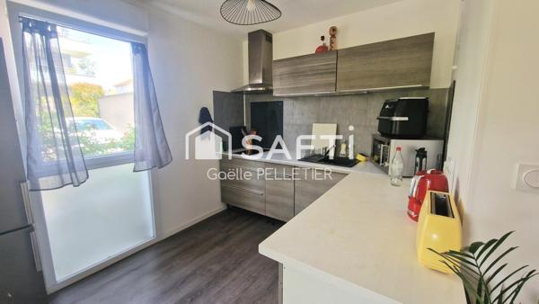 Appartement 2 pièces 45m2 avec terrasse,  jardin, garage et place de parking- La Butte