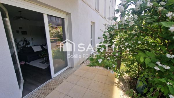Appartement 2 pièces 45m2 avec terrasse,  jardin, garage et place de parking- La Butte