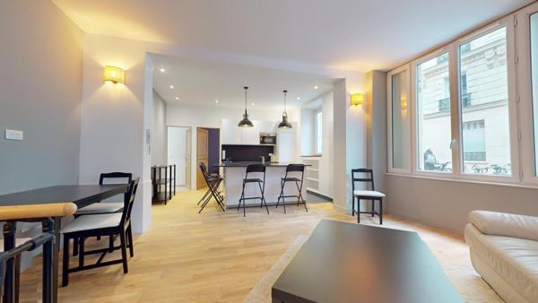 3 Pièces 72 M² Meublé Refait à Neuf PARIS 17 Métro Villiers