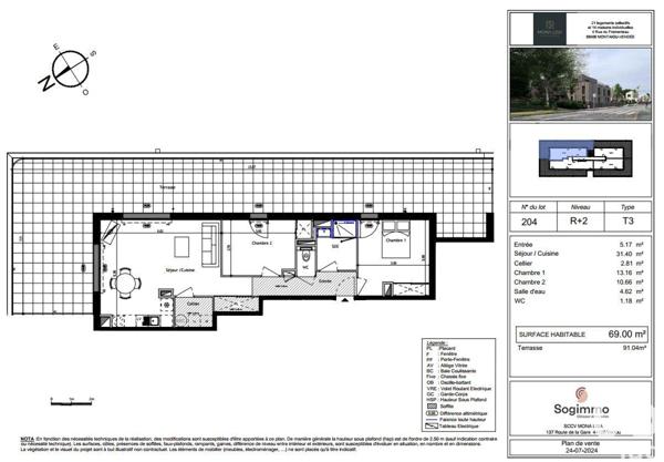 Appartement à vendre 3 pièces 69 m² La Boissière-de-Montaigu