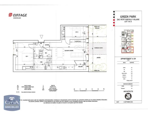Appartement à louer 3 pièces 64.5m² Le Petit-Quevilly (76140)