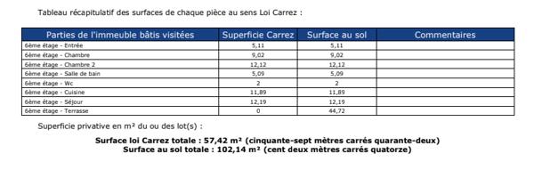 Appartement 3 pièces - 58 m² Exclusivité efficity