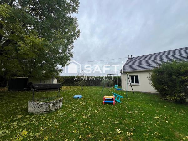 Pavillon de plain-pied, avec Hangar de 120m²