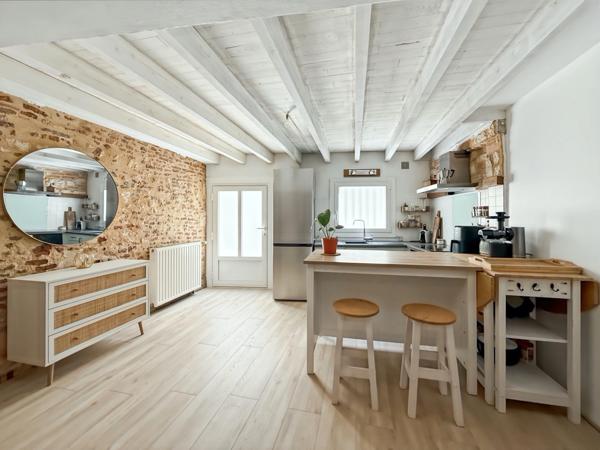 Bergerac LA MADELEINE Maison à vendre de caractère rénovée 70 m² pompe à chaleur 3 pièces BERGERAC (24)