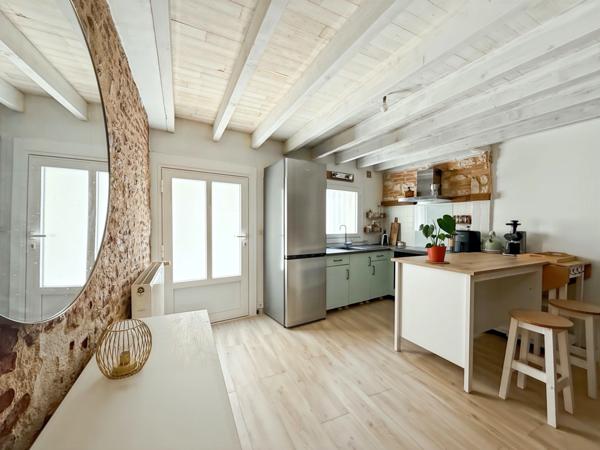 Bergerac LA MADELEINE Maison à vendre de caractère rénovée 70 m² pompe à chaleur 3 pièces BERGERAC (24)