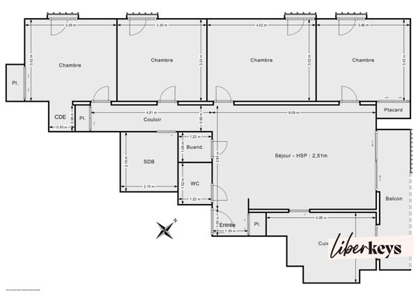 Appartement 5 pièces de 91 m² à Colombes avec cave et stationnement – À 10 min de la gare (Paris à 20 min)