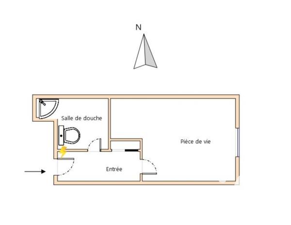 Studio à vendre 18 m² Villeurbanne