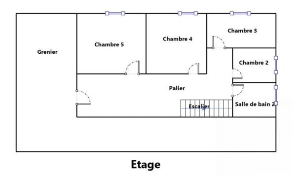 Maison 7 pièces 204 m2 avec grandes dépendances.