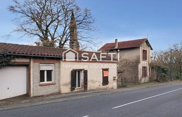 Lot de deux maisons à rénover sur grand terrain
