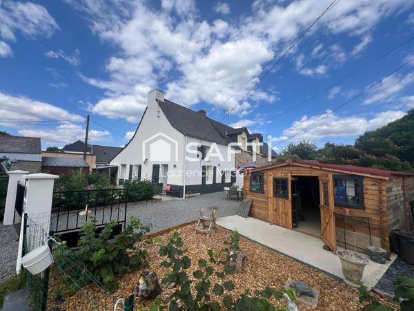 Maison rénovée 2024, 2 ch., jardin arboré