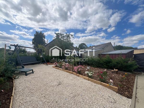 Maison rénovée 2024, 2 ch., jardin arboré