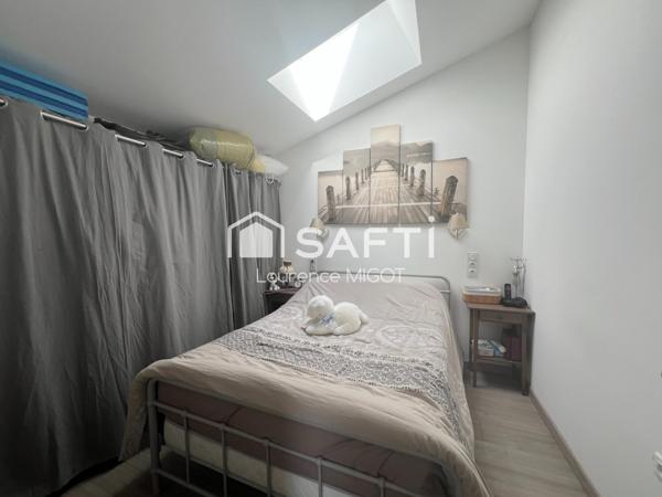 Maison rénovée 2024, 2 ch., jardin arboré