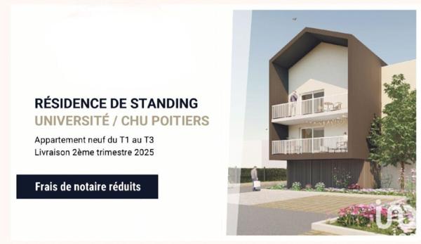 Appartement 3 pièces de 49 m² à Mignaloux-Beauvoir (86550)