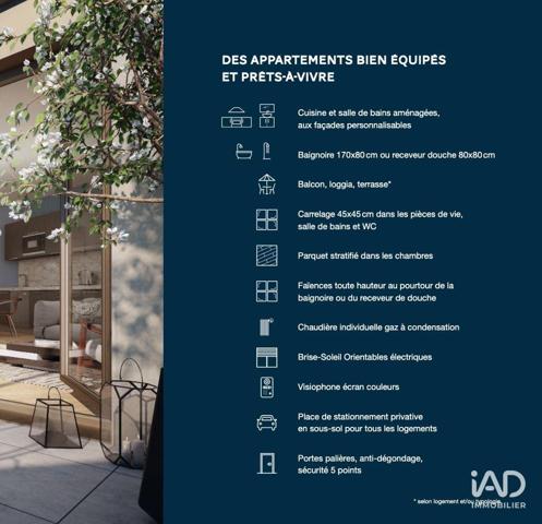 Appartement à vendre 3 pièces 73 m² Bourgoin-Jallieu
