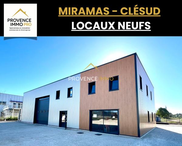 Miramas (13140) À LOUER – LOCAL NEUF MIXTE ACTIVITÉ/BUREAUX - MIRAMAS Zone Clésud – 390 m²