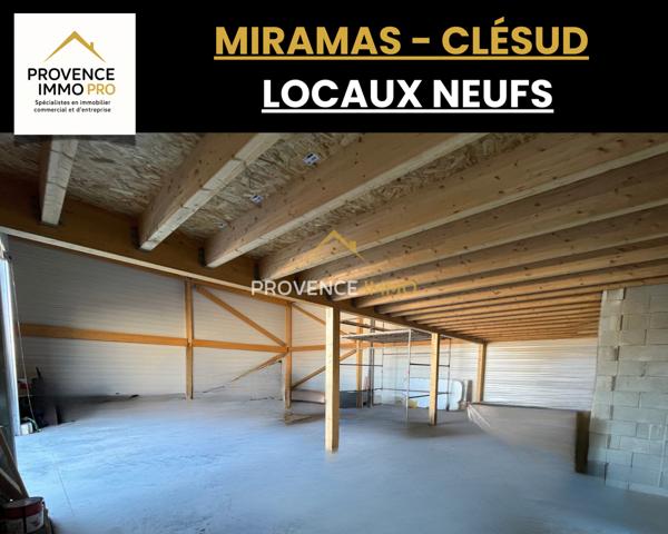 Miramas (13140) À LOUER – LOCAL NEUF MIXTE ACTIVITÉ/BUREAUX - MIRAMAS Zone Clésud – 390 m²