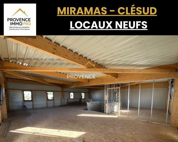 Miramas (13140) À LOUER – LOCAL NEUF MIXTE ACTIVITÉ/BUREAUX - MIRAMAS Zone Clésud – 390 m²