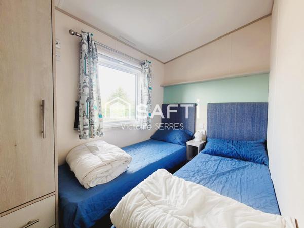 Mobil home en parfait état à proximité de la mer