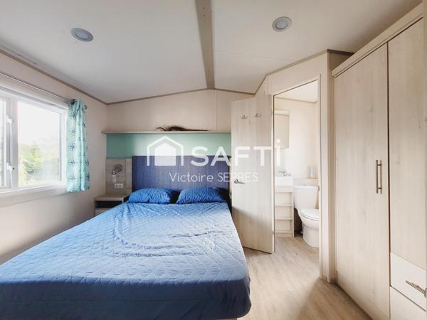 Mobil home en parfait état à proximité de la mer