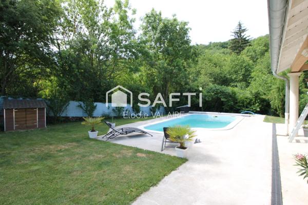 Maison plain-pied 142 m² – Piscine – Terrain 951 m² – Nivolas-Vermelle