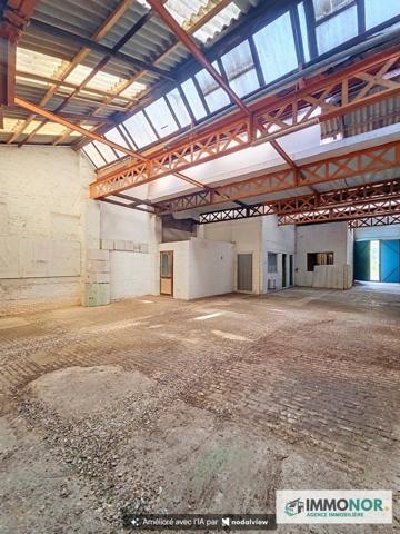 Lille – Entrepôt 360 m² à fort potentiel – Idéal lofts ou investissement