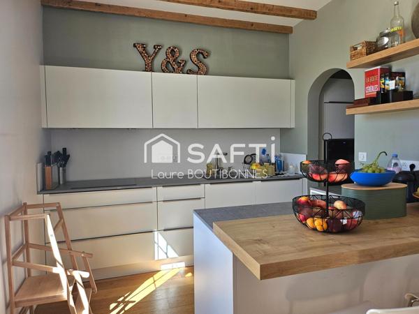 Maison de caractère – 165 m² – 5 chambres – Piscine – Commerces à pied