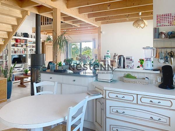 À vendre à Arzal : Belle maison ossature bois, 3 chambres, grand terrain, proche centre