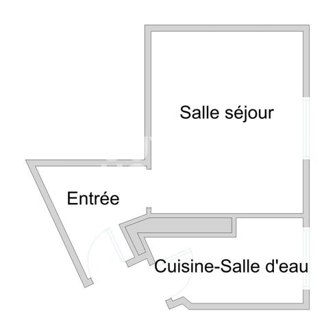 Studio en dernier étage avec ascenseur