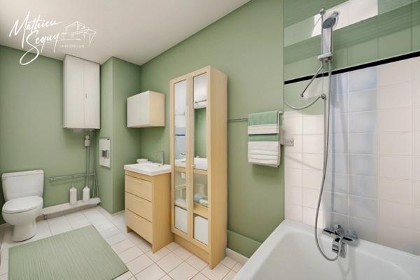 CLUIRE - Appartement 1 Pièce avec terrasse et place de stationnement couverte