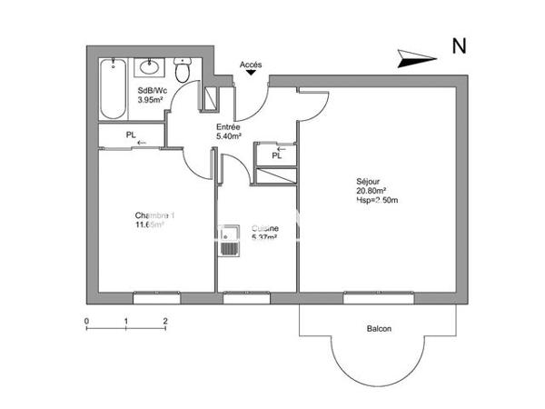 Location Appartement 2 pièces 47.2 m² - AVENUE LAHOUZE Biarritz 64200