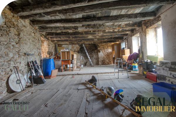 Maison à rénover – 250 m² au sol, cour et jardin constructible