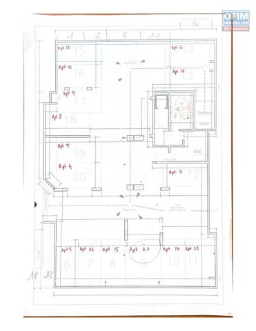 A VENDRE APPARTEMENT F4 DE 101.65 M2 AU CENTRE VILLE DE SAINT DENIS