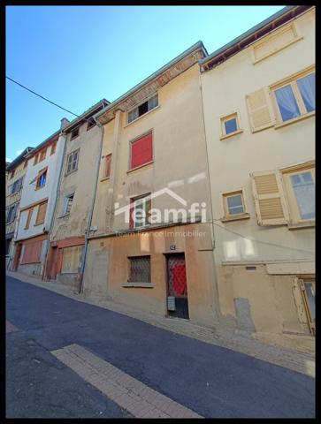 Maison mitoyenne 2 côtés à vendre, 8 pièces - Thiers 63300