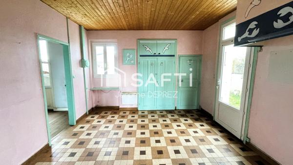 Maison 2 chambres sur sous sol proche commerces