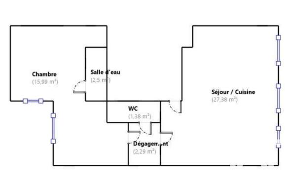 Appartement à vendre 2 pièces 50 m² Toulon