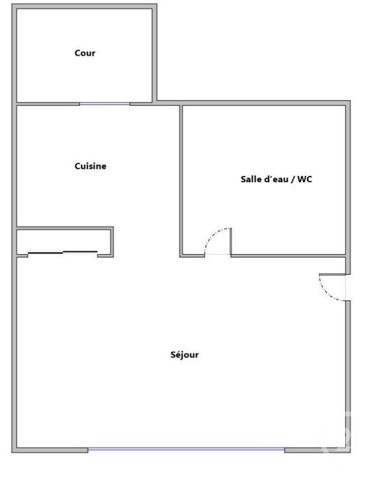 Appartement F1 à vendre  1 pièce - 21,10 m2 MONTPELLIER - 34