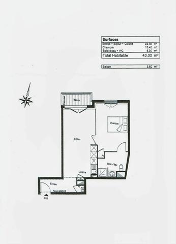 Appartement à vendre La Teste De Buch - 2 pièces, 43m² avec 1 chambre(s) à 199 500€ - AJP ACTEA La Hume