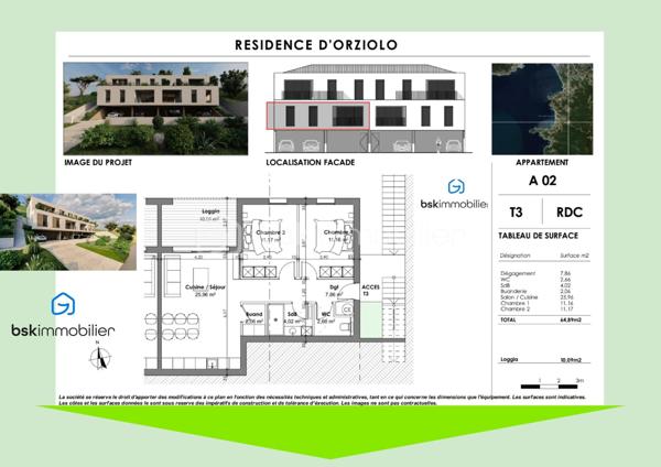 Appartement de 71 m²