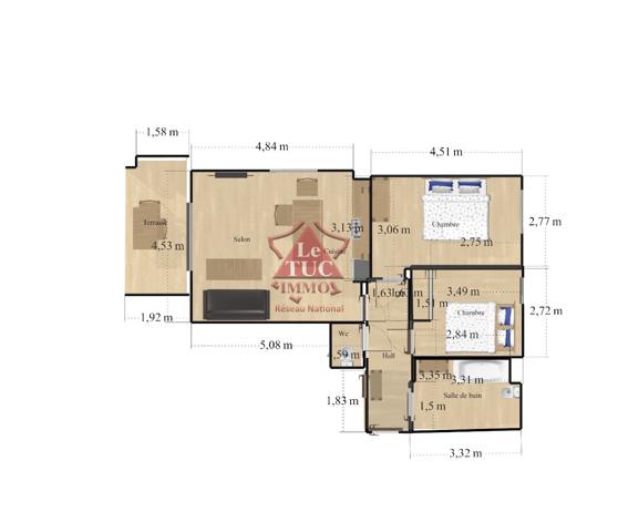 Grasse direct Cannes appartement 3 pièces récent  Grasse (06130)