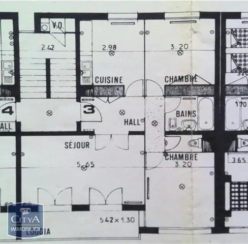 Appartement à vendre 3 pièces 65.4m²