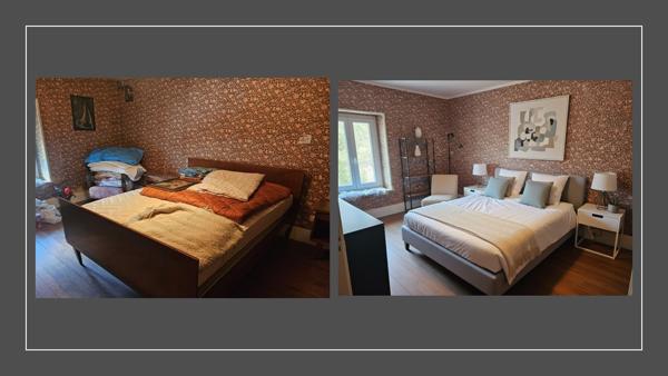 Maison mitoyenne 250 m² , jardin , 2 garages + carport, , 7 chambres, centre-ville Corcieux