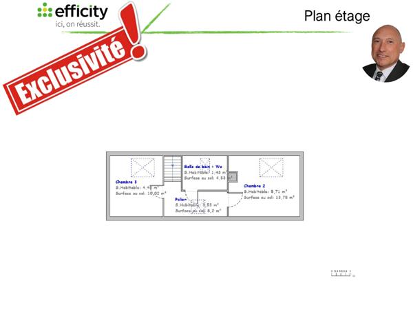 Maison 5 pièces - 100 m² Exclusivité efficity