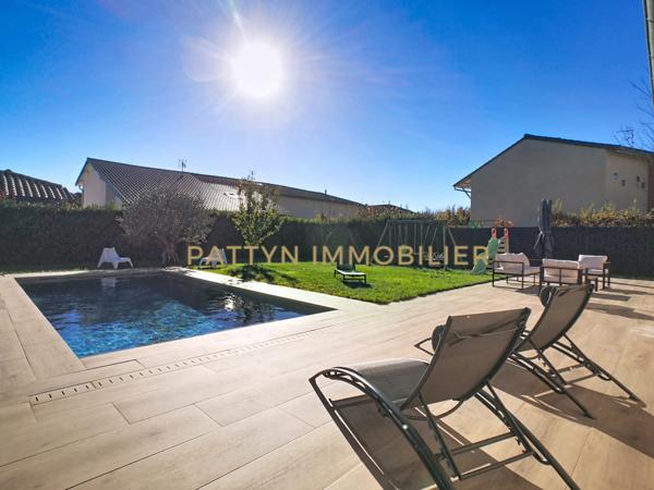 Civrieux (01390) Maison 4 chambres récente de plain-pied avec piscine et garage à Civrieux (01390)