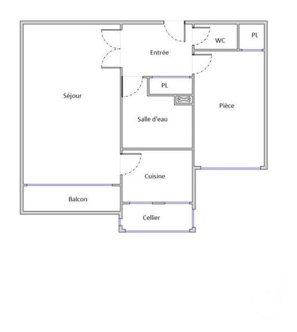 Appartement F2 à vendre  2 pièces - 35,58 m2 MONTPELLIER - 34