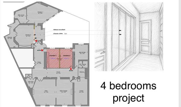 MAGNIFIQUE APPARTEMENT 8 PIECES PROCHE METRO VILLIERS ET PARC MONCEAU